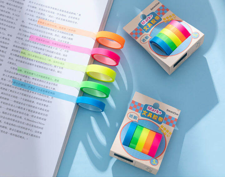 color-marking-tape-scotch-tape-paper-tape-pet-hand-account-tape-stationery-tape-writable-hand-account-tape