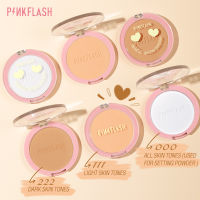 PINKFLASH # OhMySelf Matte Lightweight Traceless Oil Control แป้งอัดแข็งกันน้ำแต่งหน้า