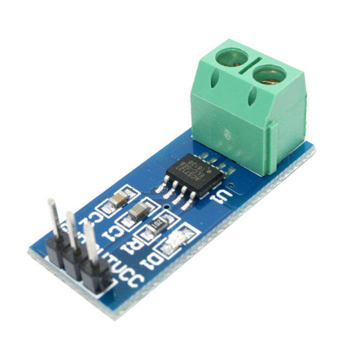 บอร์ดตรวจวัดกระแสตรงกระแสสลับ2ชิ้นรุ่น-acs712สำหรับ-arduino-แผงวงจรตรวจจับ5a-โมดูลเซ็นเซอร์ปัจจุบันของห้องโถง20a-30a