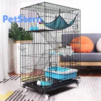 PetSternCat Cage60x42x97cm Pet Cage Large Enough 3 Floors Easy to AssembleHigh Quality Durable