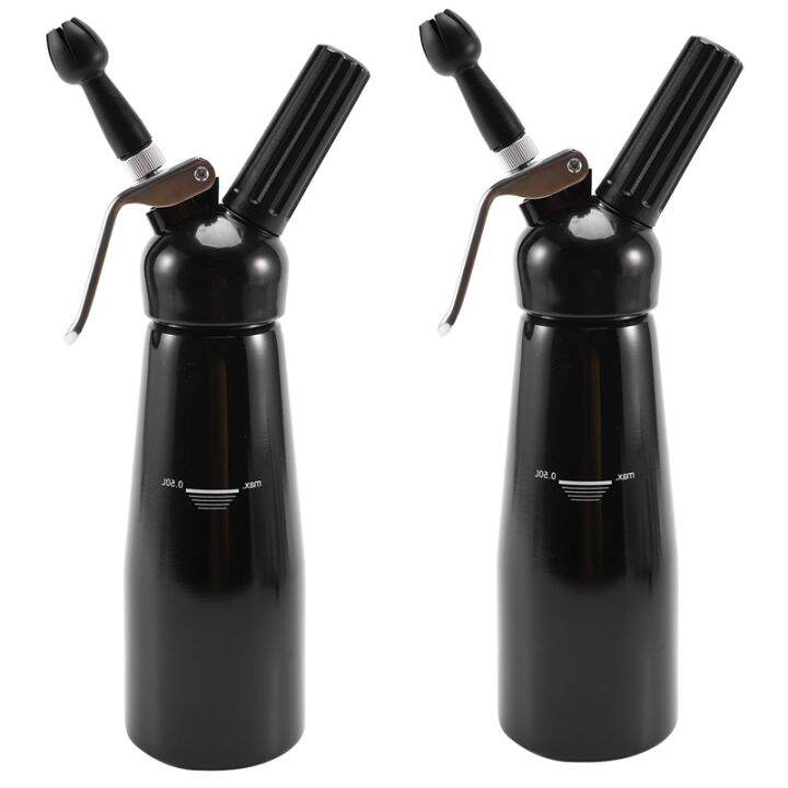 2X Cream Dispenser Stainless Steel - Professional Whipped Cream Maker ...