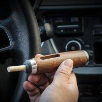 hot！【DT】✱❀  Car Ashtray Wood Holder Anti-smoke Hood for 5.2/6.8/7.8mm Cigarettes  Gadgets