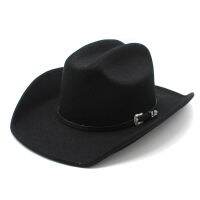 New Men Women Western Cowboy Hat With Belt Winter Autumn Church Jazz Elegant Cowgirl Sombrero Caps