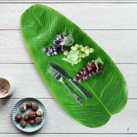 【Home_Master】ใบตองปลอม ใบตองเทียม ใบตองปลอม ใบตองเสมือนจริง ฺBanana Leaf