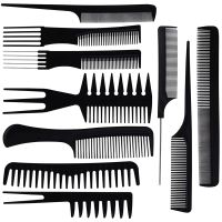 【CC】 10pcs/Lot Hair Styling Comb Set Anti Static Cutting Resistant Rat Tail for Men Kids