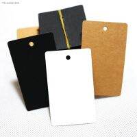 ❀✶ Square Kraft Paper Tags Scallop Head Label Luggage Wedding Note Blank Price Hang Tag 100pcs