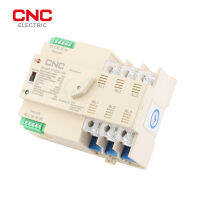 CNC YCQ5-100 3P Din Rail 220V Mini ATS Photovolatic Power สวิตช์โอนอัตโนมัติสวิตช์ไฟอย่างต่อเนื่อง63A100A