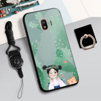 เคส TPU แบบนิ่มสำหรับ Samsung Galaxy J2 Pro 2018เคสโทรศัพท์คลุมทั้งหมดฝามีที่ถือวงแหวนและเชือกปกป้องโทรศัพท์จากรอยขีดข่วน