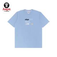 Aape เสื้อยืดผู้ชายแขนลำลองขาสั้นพิมพ์ลายตัวอักษรสำหรับฤดูร้อน/ฤดูใบไม้ผลิ0703XXG