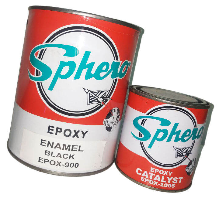 SPHERO EPOXY ENAMEL BLACK ( 1 LITER ) EPOX900 WITH EPOXY CATALYST EPOX