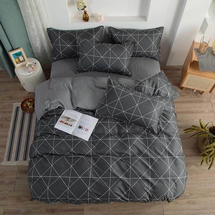 4 in 1 Bedsheet Comforter Set Diamond Ash Grey Lazada PH