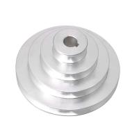 4 Step Pagoda Shape A Type V-Belt Motor Pulley Aluminum Timing Belt Wheel Outer Diameter 130mm Hole 16mm Collars