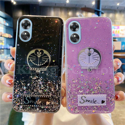 เคสโทรศัพท์มือถือซิลิโคน A78 OPPO 5G OPPOA78 2023ใสการ์ตูนโดราเอมอนน่ารักดาวแวววาวกรอบโทรศัพท์แบบนิ่ม