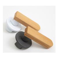 Wood 383 Door Knob Door Lock Handle Interior DIY 2 Colors