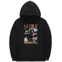 Rapper J Cole Immortal Portrait Graphic Hoodie Mens Fashion Casual Hoodies Streetwear Men Hip Hop Comfortable Sweatshirt Size XS-4XL