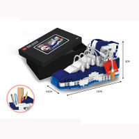 Mini Shoes DIY Pen Container Building Block Toy Blue Purple Orange Red Multicolor Basketball Sneakers Bricks Boys Birthday Gifts