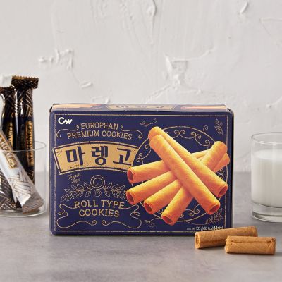 ขนมเกาหลี ยูโรเปี่ยน พรีเมี่ยมคุกกี้ cw european premium cookie marengo 105g 청우 마렝고