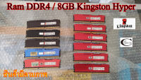 RAM DDR4(2400) 8GB Kingston Hyper รุ่นHX426C16FR2// มีซิ้งระบายความร้อน