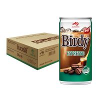 Birdy เบอร์ดี้ กาแฟปรุงสำเร็จพร้อมดื่ม เอสเปรสโซ 180 มล. แพ็ค 30 กระป๋อง