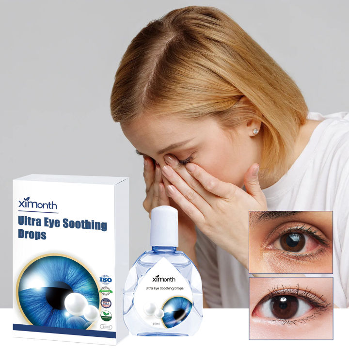 Ximonth 15ml Ultra Eye Soothing Drops for Relieve Red Eye Presbypia Dry ...