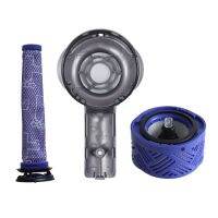 DIYLooks Dyson V6 DC59/58/63/74อะไหล่เครื่องดูดฝุ่นฝาครอบหลังมอเตอร์ + องค์ประกอบเครื่องกรองอากาศด้านหลัง + ด้านหน้า