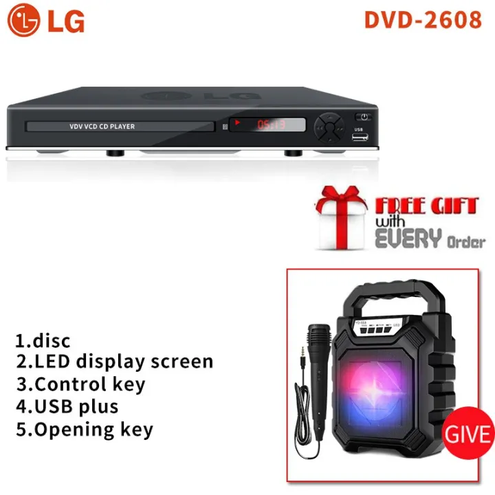 LG USB Portable Multiple Playback DVD Player Home Theatre System With