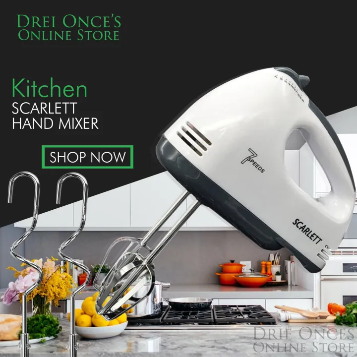 Scarlett 7 speed Electric Hand Mixer Lazada PH