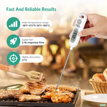 TP300 Digital Meat Thermometer for Cooking Food, Kitchen Needs, Smoker Oven BBQ Grill, Candy, Drinks, Instant Read, Long Probe