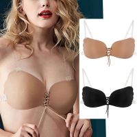 Invisible Straps Bra Lift Push Up Silicone Underwear For Big Brest Wedding Sticky Adhesive Transparent Straps Backless Bralette