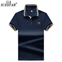 UAICESTAR สีทึบโปโลผู้ชาย2021ฤดูร้อนที่มีคุณภาพสูงเย็บปักถักร้อยสั้นเสื้อโปโลผู้ชายเสื้อผ้าแบรนด์แฟชั่นลำลองสำหรับบุรุษโปโล