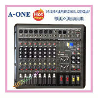 เพาเวอร์มิกเซอร์ 8ช่อง เครื่องผสมสัญญาณเสียงแบบมีกำลังขยายในตัว POWER MIXER BLUETOOTH รุ่น DN-866