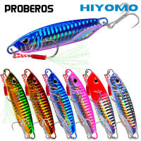 PROBEROS 1ชิ้นจมล่อตกปลา Jigging จิ๊กโลหะเหยื่อ10กรัม15กรัม20กรัม30กรัม40กรัม50กรัมยาวหล่อประดิษฐ์ฮาร์ดเหยื่อตกปลาน้ำเค็มรอก LF092