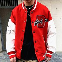 American Vintage Letter Embroidered Jackets And Coat Men Street Hip Hop Baseball Uniform Couple Casual Top Harajuku Joker Jacket