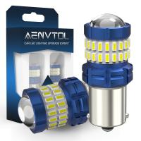 AENVTOL 2ชิ้น Canbus S25 BA15S 1156 P21W ไฟ LED ย้อนหลอดไฟสำรองเวลากลางวัน Lampu Jalan สัญญาณเลี้ยวเบรคหลอดไฟไร้ข้อผิดพลาด