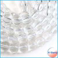 X-STARRY 8mm คะ ลูกปัดคริสตัลคริสตัล วงกลมวงกลม กระจกสำหรับผู้หญิง สร้อยคอสำหรับผู้หญิง ลูกปัดใส สำหรับทำเครื่องประดับ