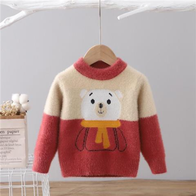 Boys ฤดูใบไม้ร่วงและฤดูหนาว2022เด็กใหม่เด็กสวม Pullover Plush หนา Mink แฟชั่น Boys Undercoat