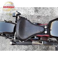 liangdao【Fast Delivery】Motorcycle Leather Solo Passenger Seat Cover Cowl Pad For Sportster Bobber Chopper Custom Brown Black【low price】