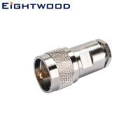 Eightwood UHF/PL259 Plug Male RF Coaxial Connector Adapter Twist-on Straight Crimp LMR400 RG58 Cable for Antenna Aerial Military