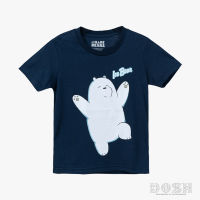 DOSH KIDS UNISEX T-SHIRTS WE BARE BEARS เสื้อยืดคอกลม แขนสั้น เด็กชาย-เด็กญิง FBTK210903-NV