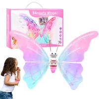 Light up Butterfly Wings Butterfly Costume with Blowing Bubbles Design for Girls Lighting Design Fairy Wings Soft and Comfortable Kids Fairy Costume for Girls Birthday remarkable