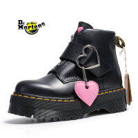 Dr.Martens 1899 Lazy Oaf ผู้หญิงรองเท้ามาร์ตินพีชหัวใจหัวเข็มขัดสาวซิปรักหัวเข็มขัดด้านล่างหนาอังกฤษรองเท้าทำงาน 2023