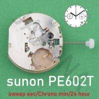 PE602T จีน Sunon PE60นาฬิกาควอตซ์กวาดโครโนกราฟมือสอง PE60อาบแดดแบบ3/9มือเล็ก