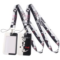 LT22 Anime Danganronpa Print Keychain Ribbon Lanyards Key Rings ID Card Phone Straps Hanging Rope Lariat Students Badge Holder