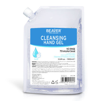 1 แถม 1 BEAVER CLEANSING HAND GEL ชนิดถุงเติม 1000 มล. เอทิลแอลกอฮอล์เข้มข้น 75% เจลทำความสะอาดมือ ไม่ต้องใช้น้ำ กลิ่นหอมนุ่ม ละมุนมือ สินค้าคุณภาพ รับรองโดย USFDA