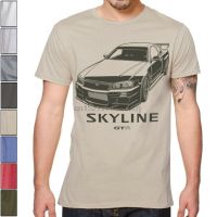 Jdm Nissan Skyline Gtr R34 Soft Cotton Racing T Shirt Sizes