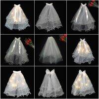 [COD] Veil Wholesale Bridal Short Photoshoot Super Department Net Collar Certificate Small Bow Knot Puffy Simplicity