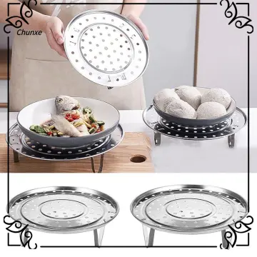 1PCS Pot Steaming Rack,Stainless Steel Steaming Rack Mesh Steaming