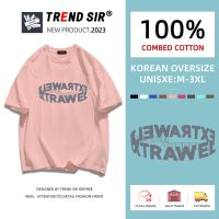 TrendSir มาแล้วจ้า? สินค้าใหม่ เสื้อยืดคอกลมแขนสั้น สไตล์เกาหลี ินค้าคุณภาพดีออกแบบใหม่แฟชั่นล่าสุมี7สี M-3XL