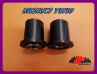 SUZUKI TS125 REAR FORK BUSHING SET "BLACK" (2 PCS.) // บูชตะเกียบหลัง SUZUKI TS125 สีดำ (2 ตัว) สินค้าคุณภาพดี