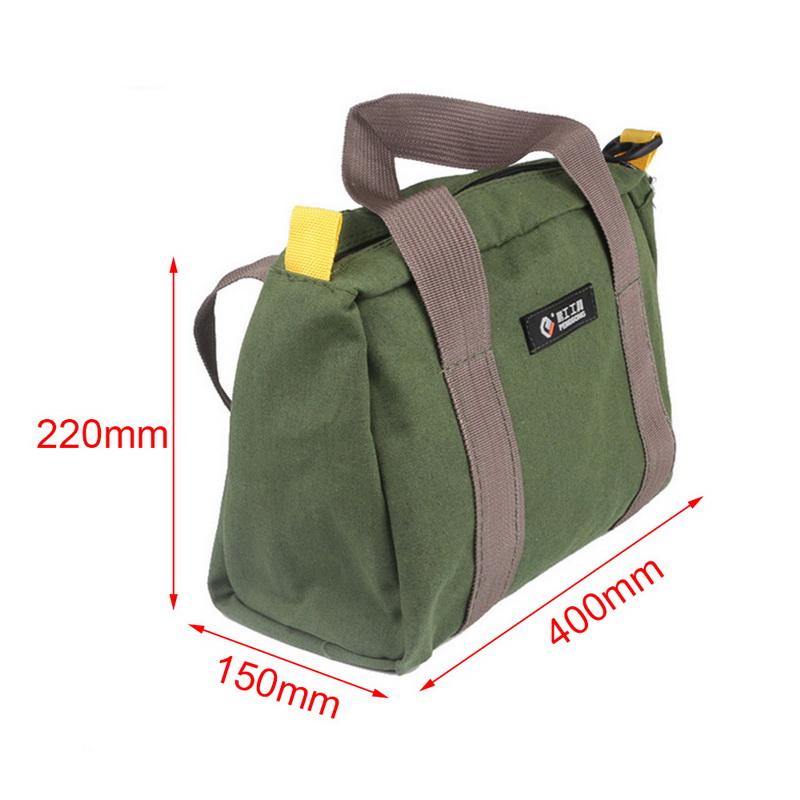 [Tool Bag] 1Pcs 12/14/16 Inch Multi function Canvas Waterproof Hand Tool Storage Carry Bags For Vehicle Maintenance Carpentry Workers Technicians